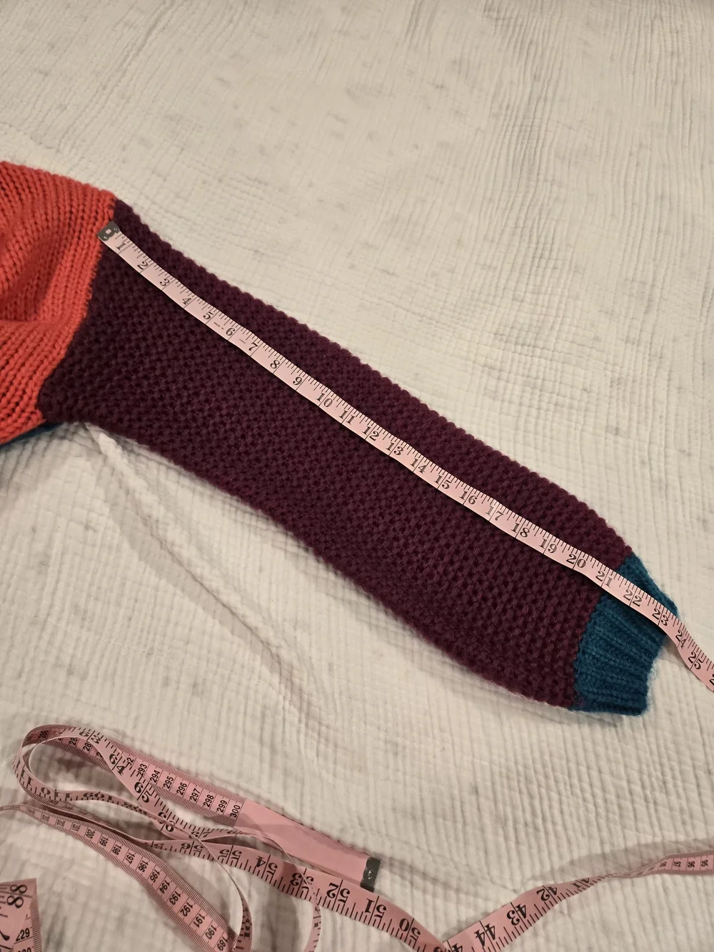 Natural Life Multi-Color Colorblock Open-Front Knit Cardigan